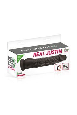 Фалоімітатор із присоскою Real Body &mdash; Real Justin Black, TPE, діаметр 4,2 см SO4031 фото Купити Фалоімітатор із присоскою Real Body &mdash; Real Justin Black, TPE, діаметр 4,2 см  Real Body (Франція) 812 грн