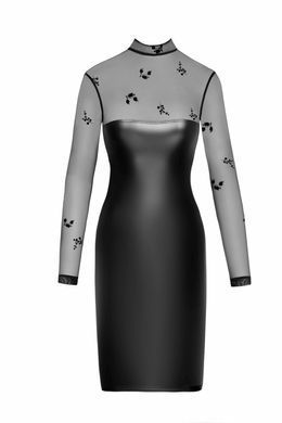 Сукня Noir Handmade F310 Sublime, S, black, міді, мокрий ефект, верх &mdash; сітка, довгий рукав SX0297 фото Купити Сукня Noir Handmade F310 Sublime, S, black, міді, мокрий ефект, верх &mdash; сітка, довгий рукав  Noir Handmade (Польща) 2 762 грн