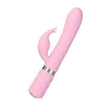 Роскошный кролик с ротацией и вибрацией Pillow Talk Lively, Pink, кристалл Сваровски, тройной отрост SO6856 фото Купить   Pillow Talk (Канада) 4 240 грн
