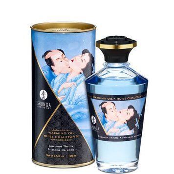 Разогревающее масло Shunga Aphrodisiac Warming Oil - Coconut Thrills (100 мл) без сахара, вкусный SO2499 фото Купить   Shunga (Канада) 1 145 грн