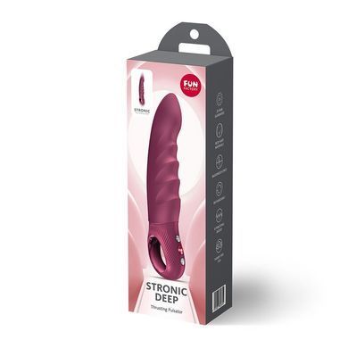 Пульсатор Fun Factory Stronic Deep, Wine Red, 8 режимов работы, перезаряжаемый Fun Factory  &mdash; фото