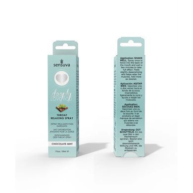 Спрей для минета Sensuva Deeply Love You Chocolate Mint (29 мл), для глубокого минета SO3193 фото Купить   Sensuva (США) 711 грн