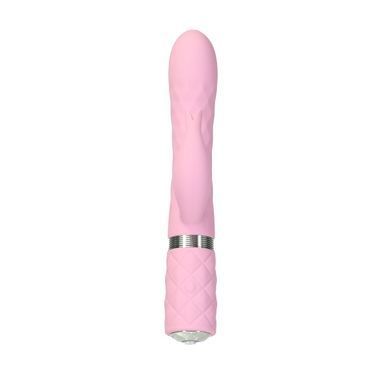 Розкішний кролик з ротацією та вібрацією Pillow Talk Lively Pink, кристал Сваровскі SO6856 фото Купити Розкішний кролик з ротацією та вібрацією Pillow Talk Lively Pink, кристал Сваровскі  Pillow Talk (Канада) 4 240 грн