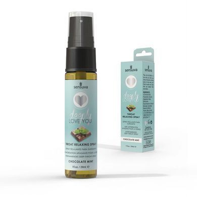 Спрей для минета Sensuva Deeply Love You Chocolate Mint (29 мл), для глубокого минета SO3193 фото Купить   Sensuva (США) 711 грн