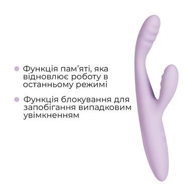 Тонкий кролик-вібратор Svakom Cici+ 2 Lilac, керування зі смартфона, підігрів до 38 &deg;C SX0729 фото Купити Тонкий кролик-вібратор Svakom Cici+ 2 Lilac, керування зі смартфона, підігрів до 38 &deg;C  Svakom (США) 3 048 грн