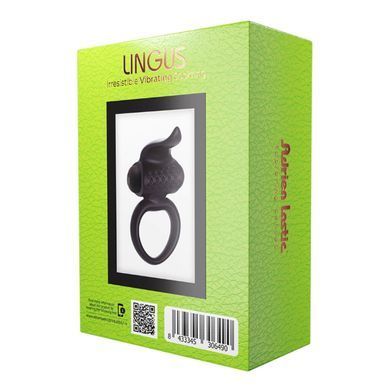 Ерекційне віброкільце Adrien Lastic Lingus Black з язичком і щіточкою для стимуляції клітора AD30649 фото Купити Ерекційне віброкільце Adrien Lastic Lingus Black з язичком і щіточкою для стимуляції клітора  Adrien Lastic 359 грн