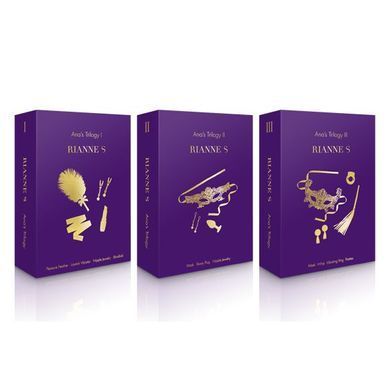 Романтический подарочный набор RIANNE S Ana's Trilogy Set I: помада-вибратор, зажимы, повязка SO3855 фото Купить   RIANNE S (Нідерланди) 1 108 грн