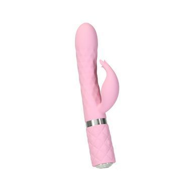 Розкішний кролик з ротацією та вібрацією Pillow Talk Lively Pink, кристал Сваровскі SO6856 фото Купити Розкішний кролик з ротацією та вібрацією Pillow Talk Lively Pink, кристал Сваровскі  Pillow Talk (Канада) 4 240 грн
