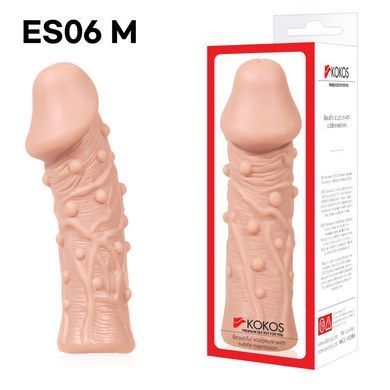 Насадка на член Kokos Extreme Sleeve ES.06 размер M, утолщающая, стимулирующий рельеф SO1816 фото Купить   Kokos (Південна Корея) 489 грн