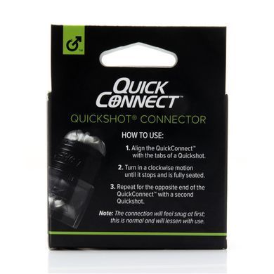 Адаптер Fleshlight Quickshot Quick Connect для соединения двух Квикшотов в одну игрушку F19266 фото Купить   Fleshlight (США) 590 грн