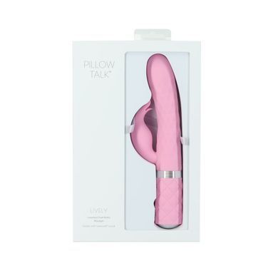 Розкішний кролик з ротацією та вібрацією Pillow Talk Lively Pink, кристал Сваровскі SO6856 фото Купити Розкішний кролик з ротацією та вібрацією Pillow Talk Lively Pink, кристал Сваровскі  Pillow Talk (Канада) 4 240 грн