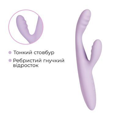 Тонкий кролик-вібратор Svakom Cici+ 2 Lilac, керування зі смартфона, підігрів до 38 &deg;C SX0729 фото Купити Тонкий кролик-вібратор Svakom Cici+ 2 Lilac, керування зі смартфона, підігрів до 38 &deg;C  Svakom (США) 3 048 грн