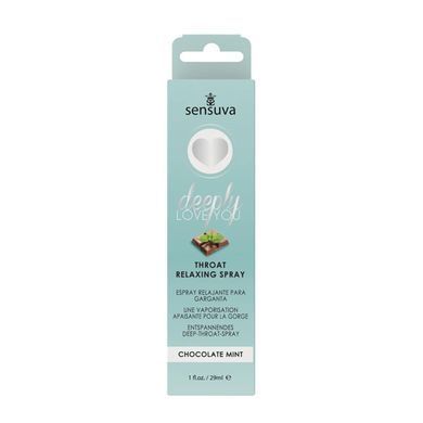 Спрей для минета Sensuva Deeply Love You Chocolate Mint (29 мл), для глубокого минета SO3193 фото Купить   Sensuva (США) 711 грн