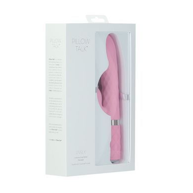 Розкішний кролик з ротацією та вібрацією Pillow Talk Lively Pink, кристал Сваровскі SO6856 фото Купити Розкішний кролик з ротацією та вібрацією Pillow Talk Lively Pink, кристал Сваровскі  Pillow Talk (Канада) 4 240 грн