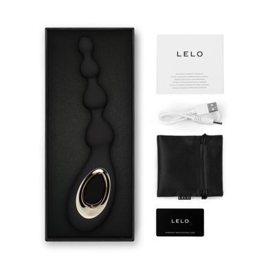 Анальне намисто з вібрацією LELO Soraya Beads Black, різний діаметр намистин, 8 режимів SO9531 фото Купити Анальне намисто з вібрацією LELO Soraya Beads Black, різний діаметр намистин, 8 режимів  Lelo (Швеція) 11 891 грн
