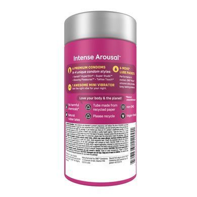 Подарунковий набір ONE Intense Arousal, у комплекті 6 презервативів, 6 саше з лубрикантом, віброкільце SX0798 фото Купити Подарунковий набір ONE Intense Arousal, у комплекті 6 презервативів, 6 саше з лубрикантом, віброкільце  ONE (США) 1 450 грн