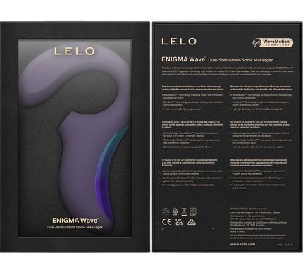 Кліторально-вагінальний звуковий стимулятор LELO Enigma WAVE Cyber Purple, 3 типи стимуляції SX0686 фото Купити Кліторально-вагінальний звуковий стимулятор LELO Enigma WAVE Cyber Purple, 3 типи стимуляції  Lelo (Швеція) 13 453 грн