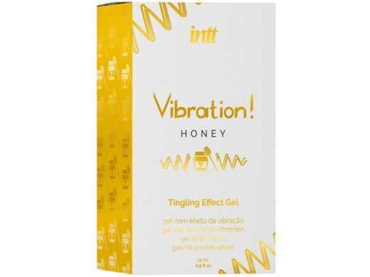 Жидкий вибратор Intt Vibration Honey (15 мл), густой гель, очень вкусный, действует до 30 мин SX0580 фото Купить   Intt (Бразилія-Португалія) 812 грн
