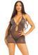 Сукня Leg Avenue Lurex Rhinestone Keyhole Halter Dress One Size Black/Silver &mdash; фото 2