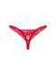 Кружевные стринги Obsessive Lacelove thong XS/S Red, низкая посадка SO8661 фото 4