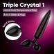 Тристоронній скляний дилдо Satisfyer Triple Crystal 1 Transparent SX3553 фото 6