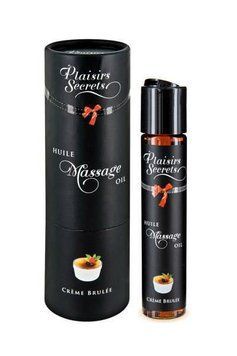 Массажное масло Plaisirs Secrets Creme Brulee (59 мл) с афродизиаками съедобное, подарочная упаковка SO1840 фото Купить   Plaisirs Secrets (Франція) 489 грн