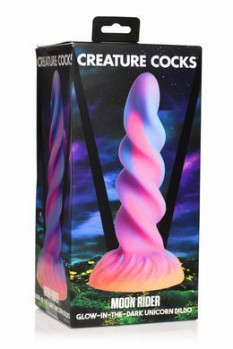 Фэнтезийный фаллоимитатор Creature Cocks Glow-in-the-Dark Unicorn Dildo, светится в темноте, 20,6 см SX2205 фото Купить   Creature Cocks (США) 3 418 грн