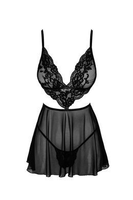 Бебі-дол Kissable French Kiss Babydoll L/XL SX1951 фото Купити Бебі-дол Kissable French Kiss Babydoll L/XL  Noir Handmade (Польща) 1 792 грн