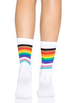 Шкарпетки жіночі в смужку Leg Avenue Pride crew socks Rainbow, 37&ndash;43 розмір SO8584 фото Купити Шкарпетки жіночі в смужку Leg Avenue Pride crew socks Rainbow, 37&ndash;43 розмір  Leg Avenue (США) 359 грн
