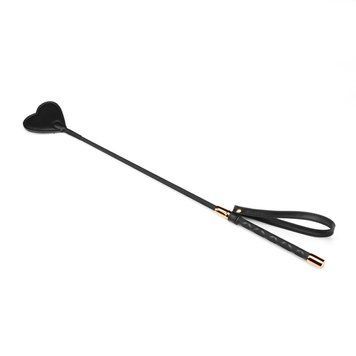 Шлепалка-сердечко Liebe Seele Black Organosilicon Riding Crop, экокожа SO9490 фото Купить   Liebe Seele (Японія) 877 грн