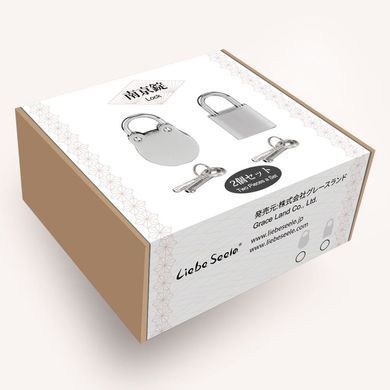 Замочек Liebe Seele Regular Padlock Silver (2 шт) SX1680 фото Купить   Liebe Seele (Японія) 692 грн