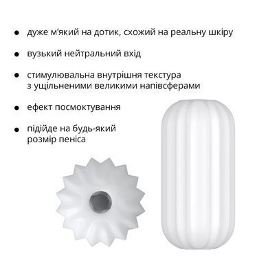 Мастурбатор Otouch Ripple, нежный и плотный, эффект всасывания, подходит для Otouch DECOR 2 SO9372 фото Купить   Otouch (Китай) 590 грн
