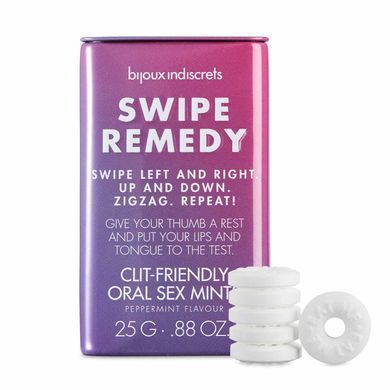 М'ятні цукерки Bijoux Indiscrets Swipe Remedy &ndash; clitherapy oral sex mints без цукру SO5911 фото Купити М'ятні цукерки Bijoux Indiscrets Swipe Remedy &ndash; clitherapy oral sex mints без цукру  Bijoux Indiscrets  341 грн