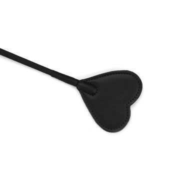 Шльопалка-сердечко Liebe Seele Black Organosilicon Riding Crop, екошкіра SO9490 фото Купити Шльопалка-сердечко Liebe Seele Black Organosilicon Riding Crop, екошкіра  Liebe Seele (Японія) 877 грн