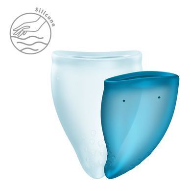 Набір менструальних чаш Fun Factory FUN CUP EXPLORE KIT, 2 шт, Multicolored Turquoise, об&rsquo;єми 20 та 30 мл SX3679 фото Купити Набір менструальних чаш Fun Factory FUN CUP EXPLORE KIT, 2 шт, Multicolored Turquoise, об&rsquo;єми 20 та 30 мл  Fun Factory (Німеччина) 319 грн