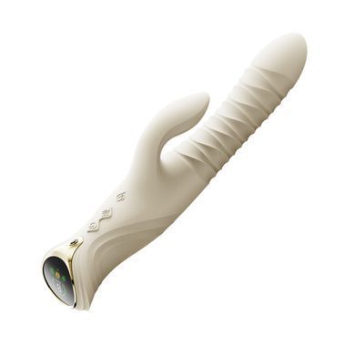 Смарт пульсатор-кролик з вібрацією Zalo Mose 2 Ivory White, підігрів до 42 &deg;C, кристал Swarovski SX2689 фото Купити Смарт пульсатор-кролик з вібрацією Zalo Mose 2 Turquoise Green, підігрів до 42 &deg;C, кристал Swarovski  Zalo (США) 5 497 грн