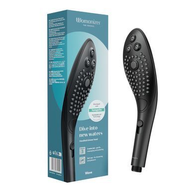 Насадка-стимулятор для душу 2в1 Womanizer Wave Black, масажер для інтимних зон SO8763 фото Купити Насадка-стимулятор для душу 2в1 Womanizer Wave Black, масажер для інтимних зон  Womanizer  4 496 грн