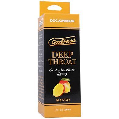 Спрей для мінету Doc Johnson GoodHead DeepThroat Spray - Mango 59 мл для глибокого мінету SX3465 фото Купити Спрей для мінету Doc Johnson GoodHead DeepThroat Spray - Mango 59 мл для глибокого мінету  Doc Johnson (США) 879 грн
