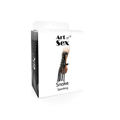 Шкіряна БДСМ рукавичка-хлист Art of Sex - Snake SX0516 фото Купити Шкіряна БДСМ рукавичка-хлист Art of Sex - Snake  Art of Sex  1 043 грн