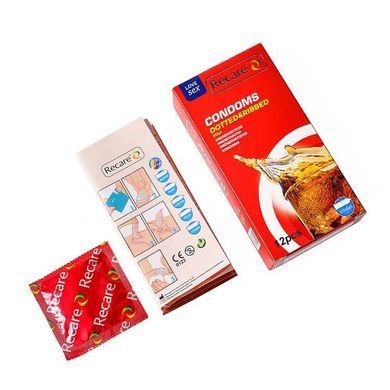 Презервативи Recare Cola Dotted&Ribbed Condoms 12 шт, з пухирцями та ребрами, аромат: Кола SX3324 фото Купити Презервативи Recare Cola Dotted&Ribbed Condoms 12 шт, з пухирцями та ребрами, аромат: Кола  Recare (Китай) 109 грн