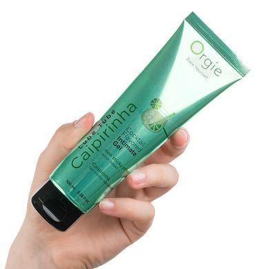 Лубрикант на водной основе Orgie Lube Tube Cocktail Caipirinha, 100 мл, вкус цитрусового коктейля SX1513 фото Купить   Orgie (Бразилія-Португалія) 498 грн