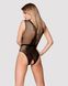 (SALE) Сетчатый бодистокинг с доступом Obsessive B115 teddy S/M/L, черный SO7204 фото 2