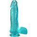 Doc Johnson Crystal Jellies Teal &mdash; бірюзовий фалоімітатор