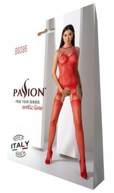 Бодістокінг з безліччю бретелей Passion BS095 One Size, red, імітація пояса та панчіх, з доступом SO8927 фото Купити Бодістокінг з безліччю бретелей Passion BS095 One Size, black, імітація пояса та панчіх, з доступом  Passion (Польща) 803 грн