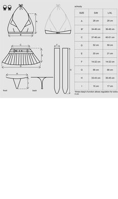 Еротичний костюм школярки з мініспідницею Obsessive Schooly 5pcs costume L/XL, біло-червоний, топ, с SO7305 фото Купити Еротичний костюм школярки з мініспідницею Obsessive Schooly 5pcs costume S/M, біло-червоний  Obsessive (Польща) 2 355 грн