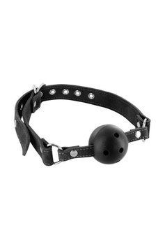 Кляп Fetish Tentation Premium Leather gag with stiff ball SX1095 фото Купить   Fetish Tentation (Франція) 1 006 грн