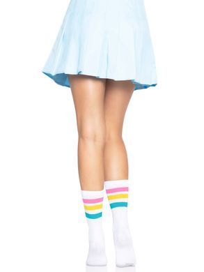 Носки женские в полоску Leg Avenue Pride crew socks Pansexual, 37&ndash;43 размер SO8585 фото Купить   Leg Avenue (США) 359 грн