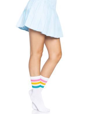 Носки женские в полоску Leg Avenue Pride crew socks Pansexual, 37&ndash;43 размер SO8585 фото Купить   Leg Avenue (США) 359 грн