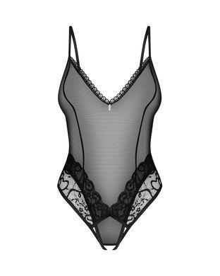 Тедди с доступом Obsessive Blomentis crotchless teddy, XS/S, прозрачное, открытая спина, низ-стринги SX1026 фото Купить   Obsessive (Польща) 1 477 грн