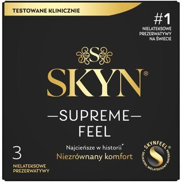 Презервативы SKYN Supreme Feel 3 шт SX2397 фото Купить   SKYN (Бельгія) 415 грн